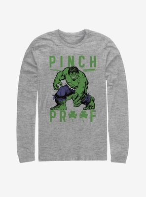 Marvel Hulk Green Pinch Long-Sleeve T-Shirt