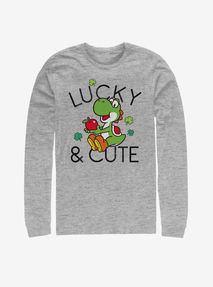 Nintendo Mario Lucky And Cute Yoshi Long-Sleeve T-Shirt