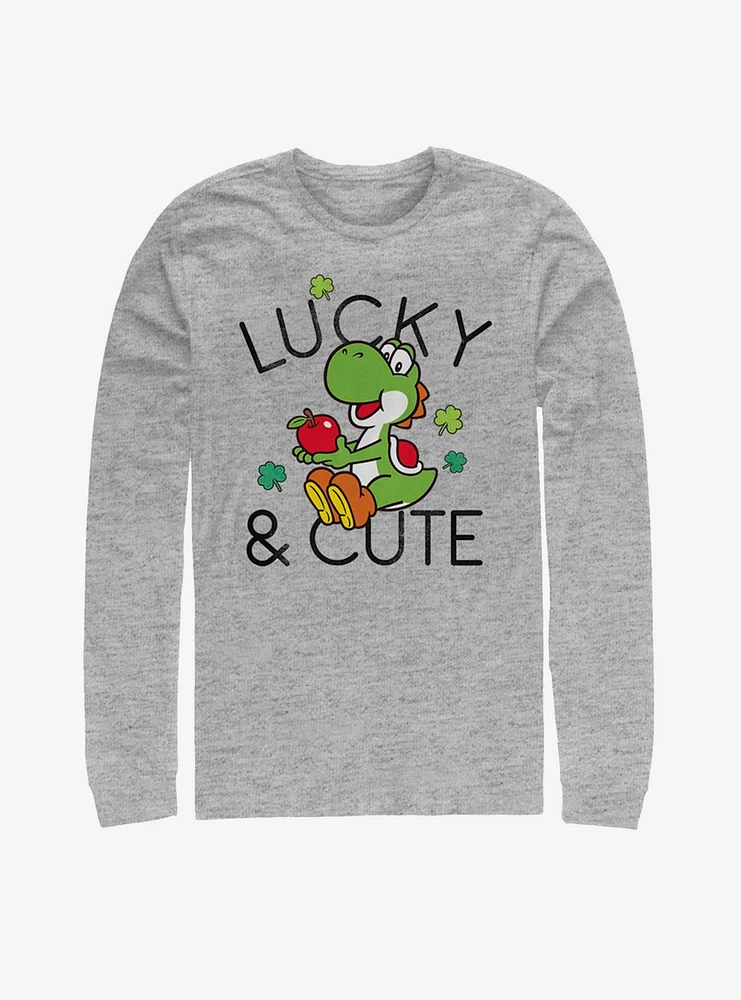 Nintendo Mario Lucky And Cute Yoshi Long-Sleeve T-Shirt