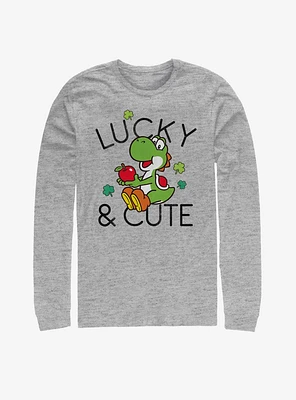 Nintendo Mario Lucky And Cute Yoshi Long-Sleeve T-Shirt