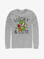 Nintendo Mario Lucky And Cute Yoshi Long-Sleeve T-Shirt