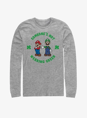 Nintendo Mario Luigi Wear Green Long-Sleeve T-Shirt