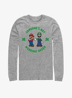 Nintendo Mario Luigi Wear Green Long-Sleeve T-Shirt