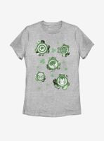 Marvel Avengers Lucky Clover Icons Womens T-Shirt