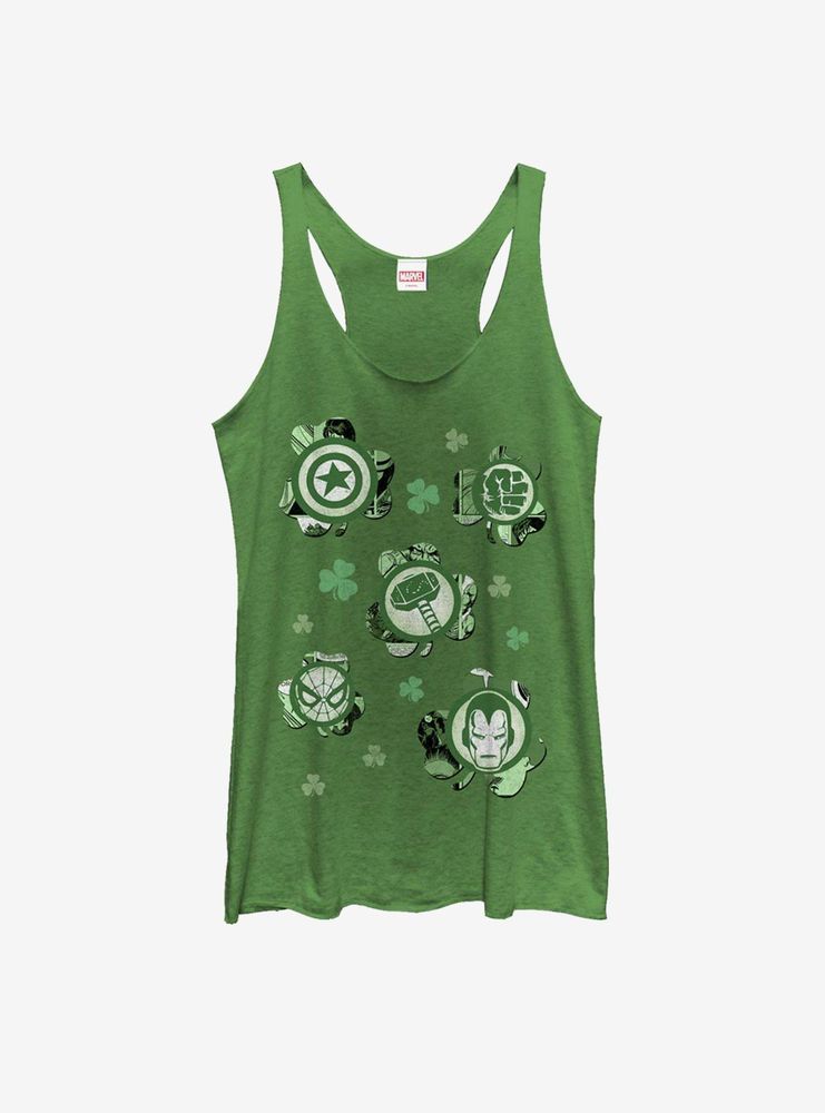 Marvel Avengers Lucky Clover Icons Womens Tank Top