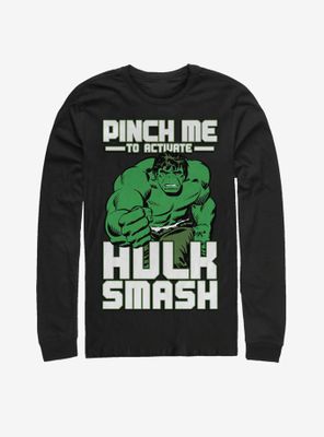 Marvel Hulk Smash Pinch Long-Sleeve T-Shirt