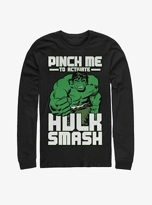 Marvel Hulk Smash Pinch Long-Sleeve T-Shirt