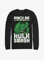 Marvel Hulk Smash Pinch Long-Sleeve T-Shirt