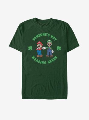 Nintendo Mario Luigi Wear Green T-Shirt