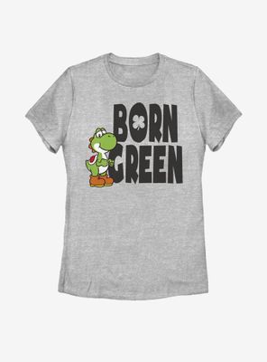 Nintendo Mario Yoshi Born Green Womens T-Shirt