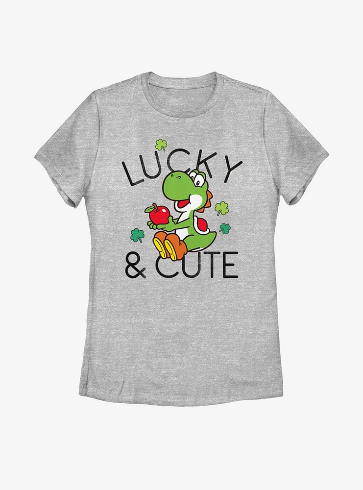 Nintendo Mario Lucky And Cute Yoshi Womens T-Shirt
