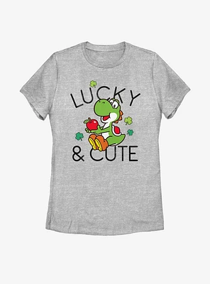 Nintendo Mario Lucky And Cute Yoshi Womens T-Shirt