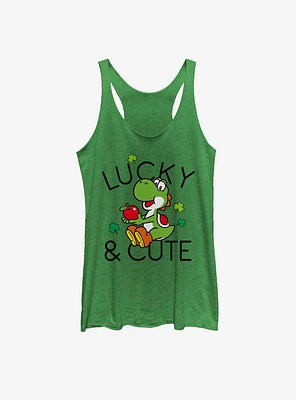 Nintendo Mario Lucky And Cute Yoshi Womens Tank Top