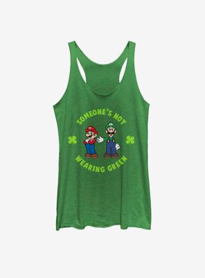 Nintendo Mario Luigi Wear Green Womens Tank Top