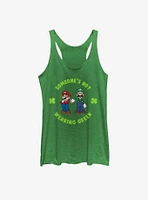 Nintendo Mario Luigi Wear Green Womens Tank Top