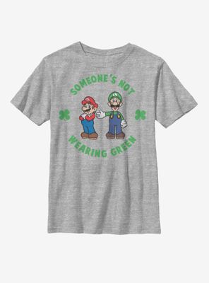 Nintendo Mario Luigi Wear Green Youth T-Shirt