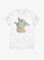 Star Wars The Mandalorian Child Reaching Womens T-Shirt