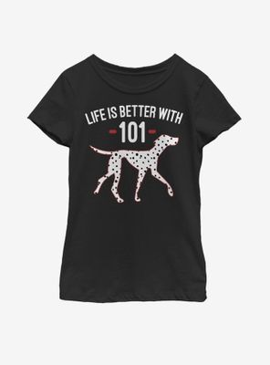 Disney 101 Dalmatians Better With Youth Girls T-Shirt