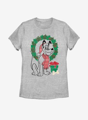 Disney Mickey Mouse Christmas Fairisle Pluto Womens T-Shirt