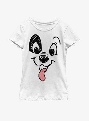 Disney 101 Dalmatians Patch Big Face Youth Girls T-Shirt
