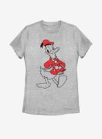 Disney Donald Duck Holiday Fill Womens T-Shirt