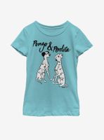 Disney 101 Dalmatians Pongo & Perdita Youth Girls T-Shirt