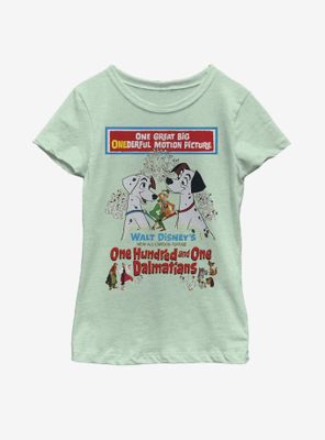 Disney 101 Dalmatians Vintage Poster Youth Girls T-Shirt