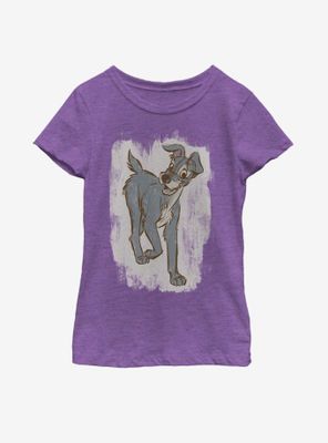 Disney Lady And The Tramp Chalk Youth Girls T-Shirt