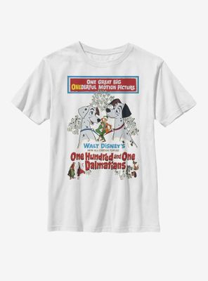 Disney 101 Dalmatians Vintage Poster Youth T-Shirt