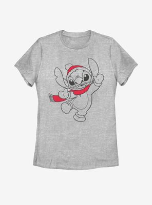 Disney Lilo And Stitch Holiday Womens T-Shirt