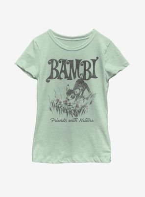 Disney Bambi Friends With Nature Youth Girls T-Shirt
