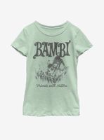 Disney Bambi Friends With Nature Youth Girls T-Shirt