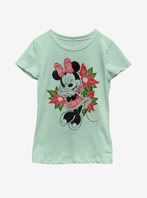 Disney Mickey Mouse Christmas Fairisle Minnie Youth Girls T-Shirt