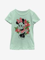 Disney Mickey Mouse Christmas Fairisle Minnie Youth Girls T-Shirt