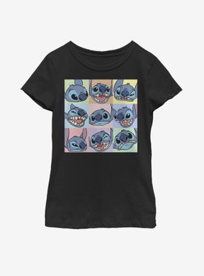 Disney Lilo And Stitch Grid Youth Girls T-Shirt