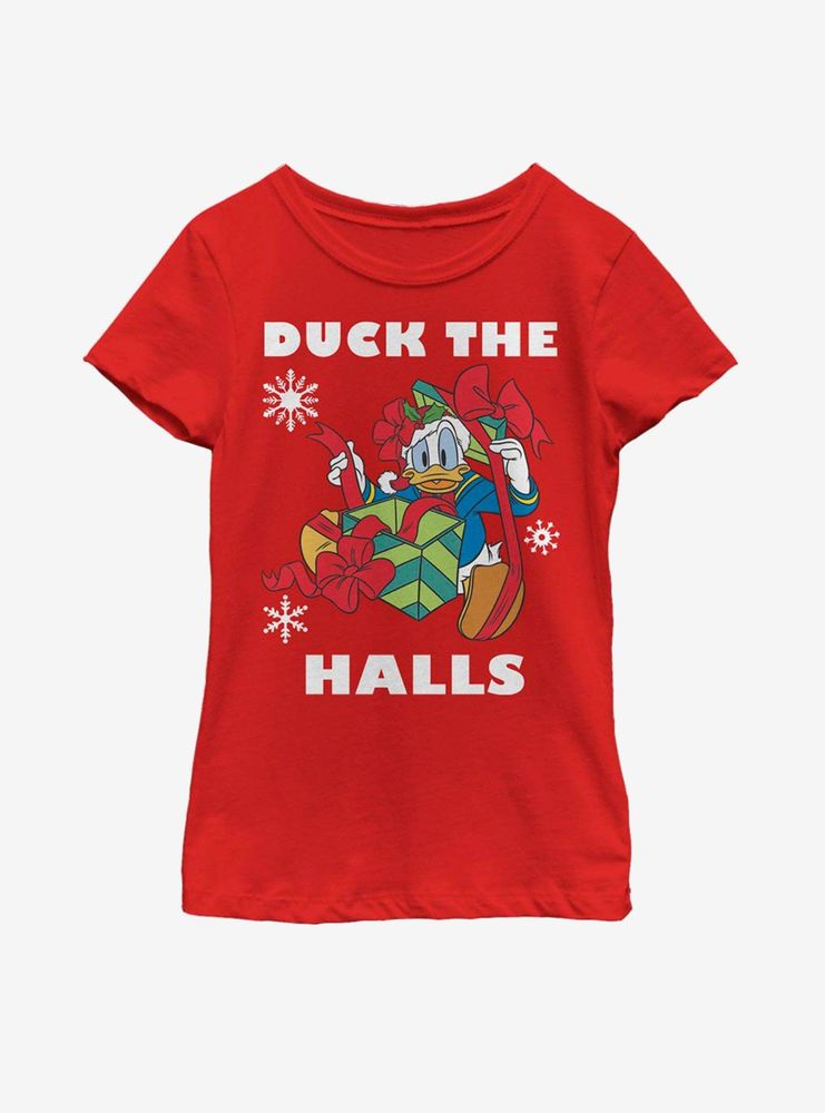 Disney Mickey Mouse Holiday Duck Youth Girls T-Shirt
