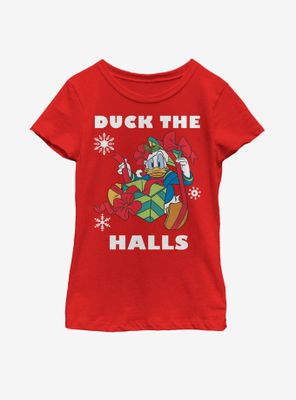 Disney Mickey Mouse Holiday Duck Youth Girls T-Shirt
