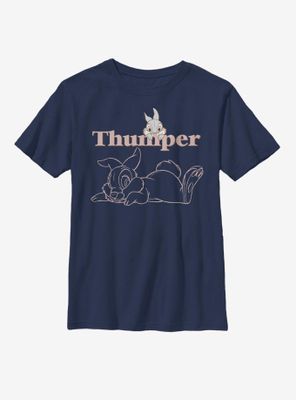 Disney Bambi Thumper Line Art Youth T-Shirt