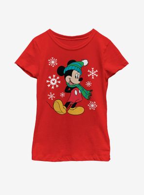 Disney Mickey Mouse Big Holiday Youth Girls T-Shirt