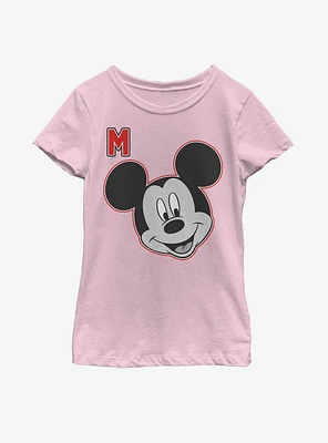 Disney Mickey Mouse Letter Youth Girls T-Shirt
