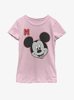 Disney Mickey Mouse Letter Youth Girls T-Shirt