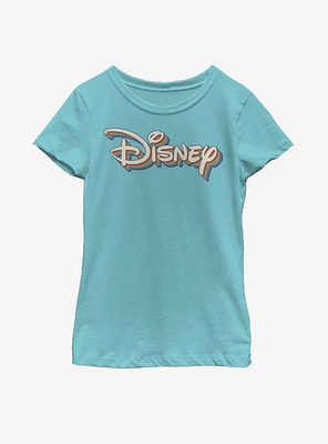 Disney Retro Rainbow Logo Youth Girls T-Shirt