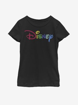 Disney Multicolor Logo Youth Girls T-Shirt