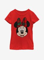 Disney Mickey Mouse Big Minnie Holiday Youth Girls T-Shirt