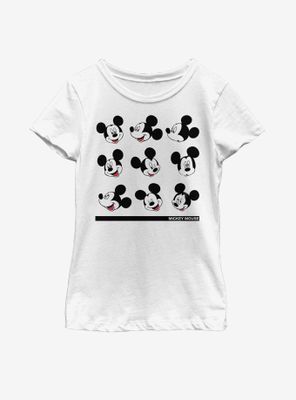 Disney Mickey Mouse Expressions Youth Girls T-Shirt