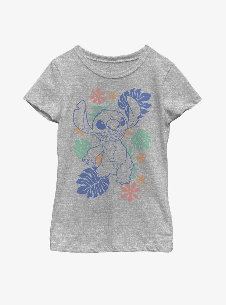 Disney Lilo And Stitch Tropical Youth Girls T-Shirt