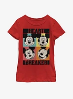 Disney Mickey Mouse Heart Youth Girls T-Shirt