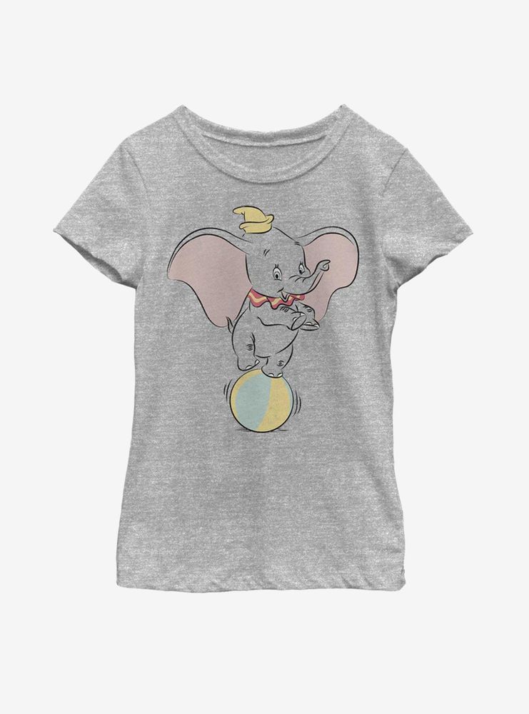 Disney Dumbo Ball Pose Youth Girls T-Shirt