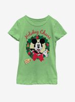 Disney Mickey Mouse Holiday Cheer Daughter Youth Girls T-Shirt
