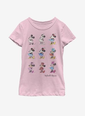 Disney Mickey Mouse Minnie Evolution Youth Girls T-Shirt